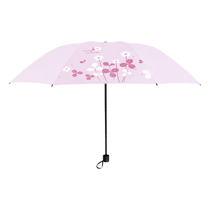 红叶防晒太阳伞结实防紫外线折叠雨伞小清新遮阳伞晴雨两用