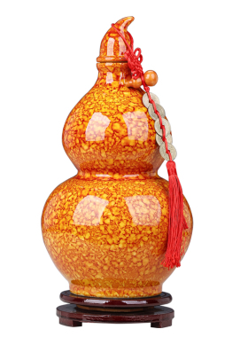 颜色釉陶瓷葫客厅卧室办公室摆件