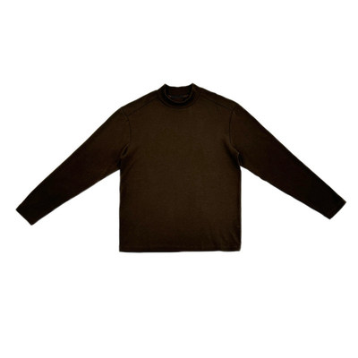 嘉尔风-半高领磨毛高弹长袖厚T恤