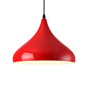 吊灯餐厅专用工业风餐饮火锅店铺商用灯具奶茶店餐桌单头彩色灯罩