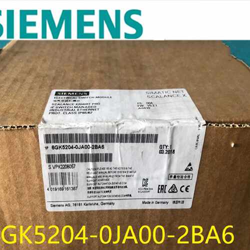 议价原装进口6GK5204-0JA00-2BA6西门子交换机1P6GK52040JA002BA6