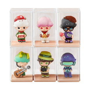 手办展示盒亚克力单个泡泡盲盒收纳展示架柜乐高透明玛特防尘盒子