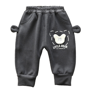 幼童加绒PP裤秋冬小童柔棉绒裤子摇粒绒裤子男女宝宝保暖外穿裤子