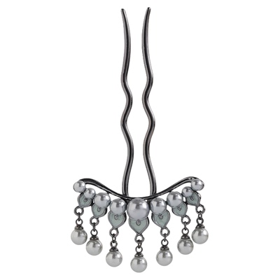 新中式绝美珍珠流苏发钗