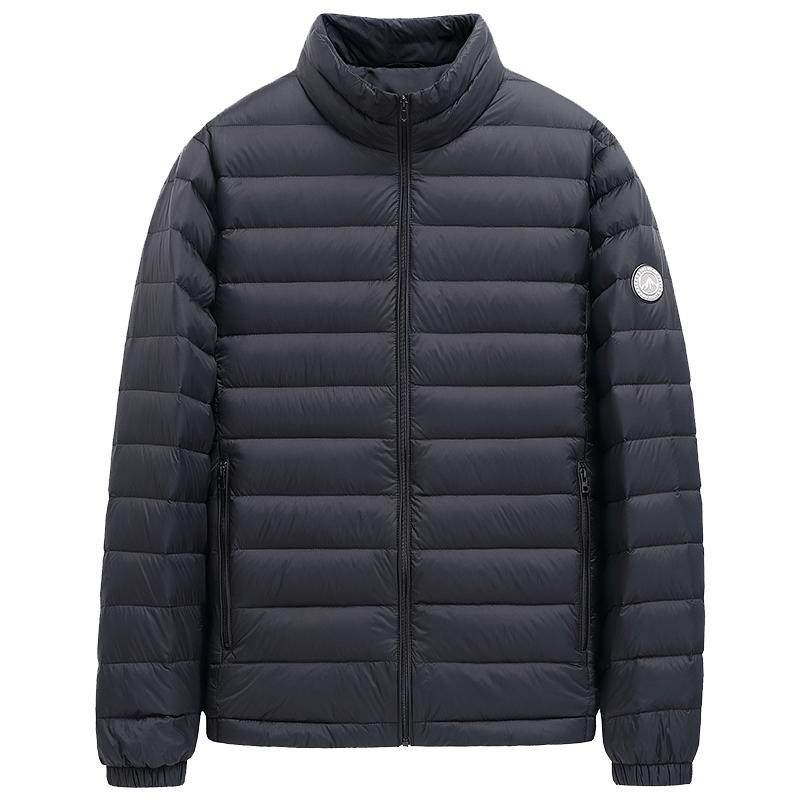 雪中飞2026春季男士立领短款基础休闲保暖加大轻薄排骨羽绒服外套