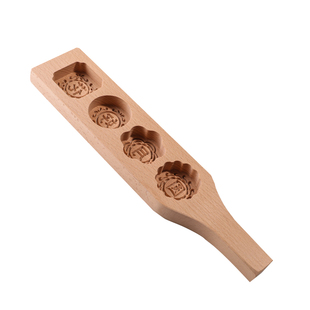 中式糕点模具福寿囍字压印模水晶糕糍粑米饼压印板月饼印模具木制