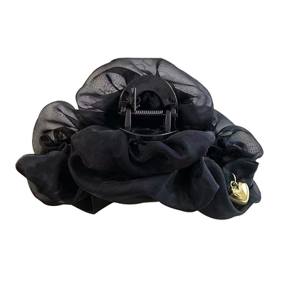 饱满后脑勺云朵网纱抓夹2025新款