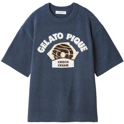 gelato pique26春夏新品男女同款睡衣半边绒甜甜圈短袖PMNT261910