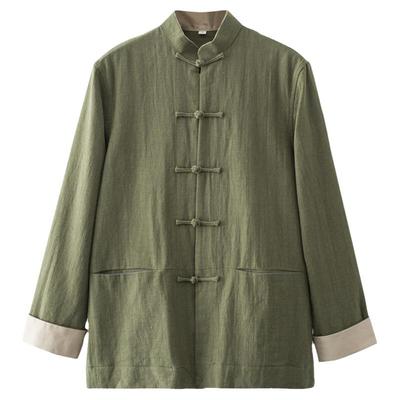 真棉麻中式唐装春秋款外套