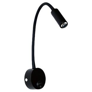 明装射灯LED软管床头阅读灯1W3W弯管照画灯镜前灯电视背景墙壁灯