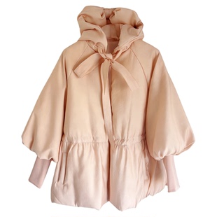 糖安妮【甜心酥酪】25冬甜美粉色灯笼袖收腰90白鸭绒羽绒服女外套