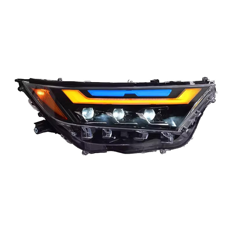 适用于丰田RAV4荣放大灯总成19-24款改装LED动态日行灯流水转向灯