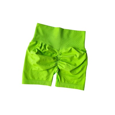 蜜桃臀裤女运动瑜伽短裤高腰收腹