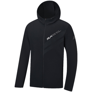 特步运动风衣男2026春季新款官方正品连帽外套976329140200