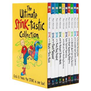 朱迪弟弟10册英文原版小说 The Ultimate Stink-tastic Collection 儿童章节故事书 朱迪布鲁姆法吉系列 Megan McDonald儿童课外