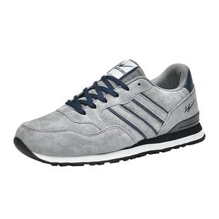 双星鞋子男鞋春秋款复古百搭休闲板鞋男士运动跑步软底阿甘德训鞋