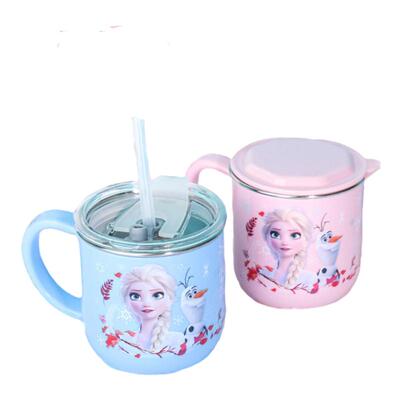 双盖牛奶杯迪士尼304不锈钢260毫