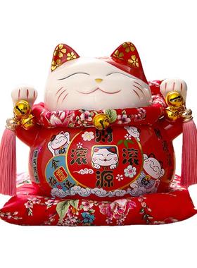 招财猫陶瓷家居摆件创意日式发财猫小存钱罐店铺开业活动礼品送礼