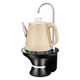 美能迪电热水壶一体式桶装水自动上水烧水壶不锈钢吸水抽水器加热