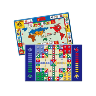 飞行棋地毯式超大号野餐垫大富二合一翁双面多合一儿童益智玩具