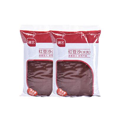 展艺水洗红豆沙馅月饼馅料500g