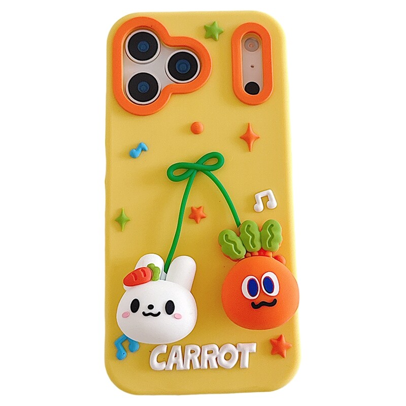 iPhone17硅胶可爱萝卜手机壳