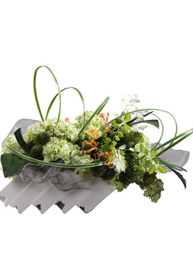 妖及现代轻奢仿真花艺摆件