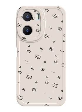 适用vivoy35手机壳y36新款Y375g星星猫咪y31s硅胶套y35m+全包y31s标准版防摔y33s软y32t壳y30g外壳viv0Y3女生