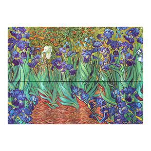 paperblanks佩兰克梵高的鸢尾花文件袋收纳袋子油画名画高档文具文件夹文艺精致商务资料公文袋办公合同票据