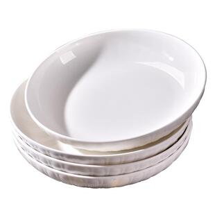 2026新款家用纯白高级感简约陶瓷餐具釉下彩盘子菜盘深盘餐盘圆盘