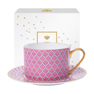 俄皇LOMONOSOV欧式下午茶杯碟STAR骨瓷咖啡杯子高档精致杯碟套装