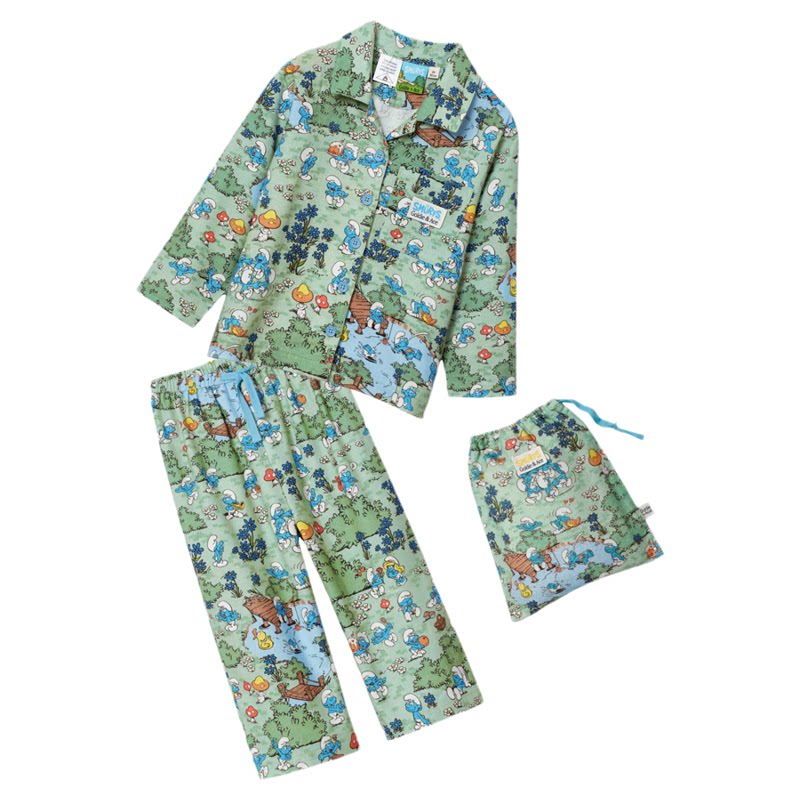 Little现货 Goldie Ace AW26早秋蓝精灵系列家居服睡衣套装纯棉
