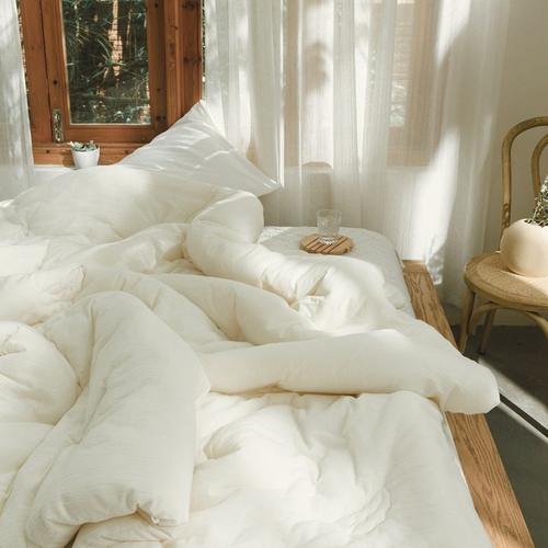 亲肤透气夏季被子A保暖春秋类纤维芯被冬被纯棉四季大豆通用棉被