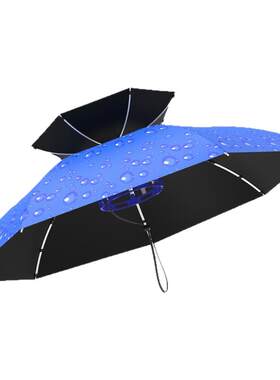钓鱼头戴式雨伞帽解放双手
