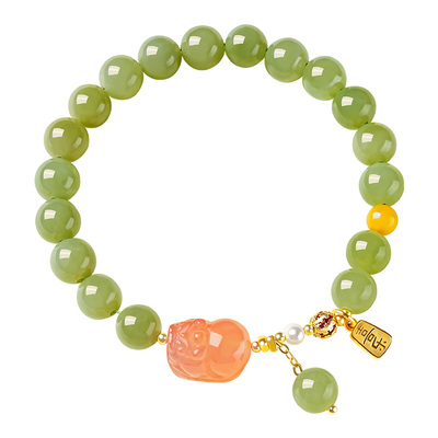 宫里上新正品天然和田玉手链