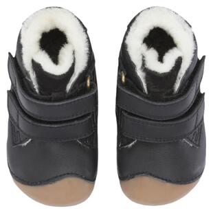 85Z现货丹麦bundgaard兔子鞋儿童皮鞋皮靴羊毛加绒保暖秋冬魔术贴