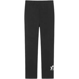 暇步士童装女童打底裤秋冬装新款大童一体绒修身长裤儿童弹力裤子