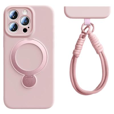 适用苹果系列液态硅胶支架壳挂绳