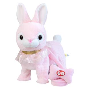 儿童电动毛绒玩具狗狗走路会叫仿真小狗会学说话触摸吐舌头电子狗