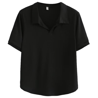 啄木鸟新款Polo领刺绣打底衫上衣