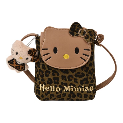 豹纹手机包韩版洋气外出斜挎包