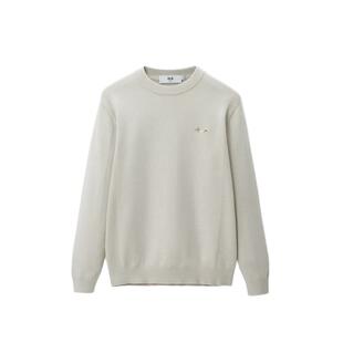 HLA/海澜之家长袖针织衫男士2026秋冬新款刺绣羊毛衫男装保暖毛衣