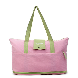 旅行包女大容量可套拉杆箱登机包行李袋可扩展压缩便携运动健身包