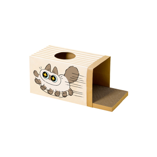 福丸x暹罗猫小豆泥纸袋猫窝·咻咻豆泥款猫窝猫咪躲藏抓板耐抓