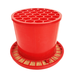 鹌鹑饲料桶鸡鸭鹅喂食槽育雏料槽防撒自动下料器鸽子食槽养殖设备