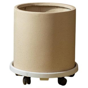 龟背竹花盆大号客厅落地北欧圆柱形镁泥仿陶瓷花盆大口径户外庭院