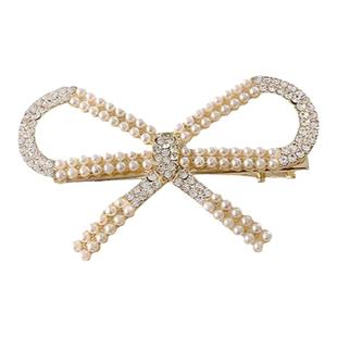 韩式珍珠发夹女侧边发卡小香风夹子气质后脑勺碎发鸭嘴夹发饰头饰