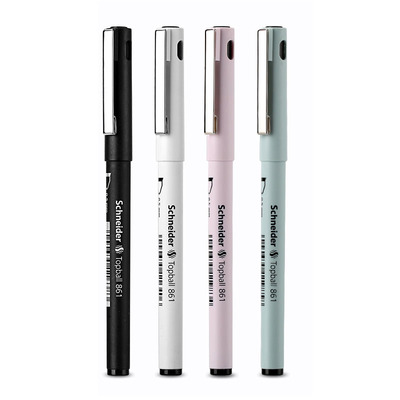 施耐德简约风办公用直液式中性笔