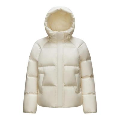 三防纯色宽松冬女羽绒服连帽