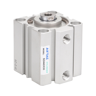 亚德客正品SDA可调行程气缸SDAJ12/16/20/32/63*20X30X40X50